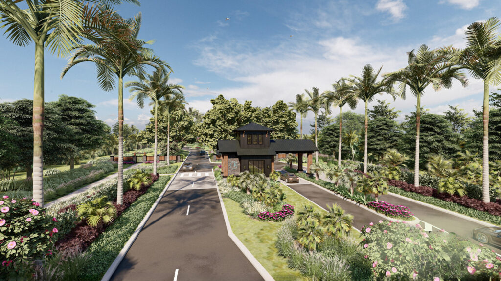 Kingston South gated entrance rendering